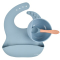 Nourriture Enfants Assiette En Silicone Bol Et Cuillère Sevrage Bébé Dîner Alimentation Ensemble